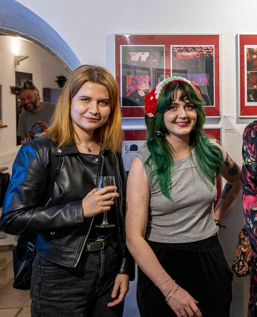 Margiel oraz Akaa na Wystawie "Mangowa Droga Wojownika"